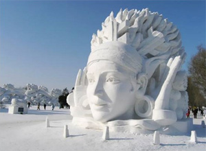 sculpture neige