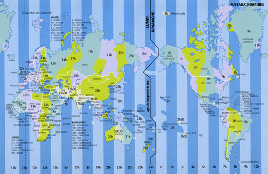 fuseau horaire france