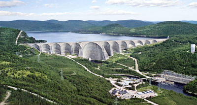 réservoir barrage électrique quebec