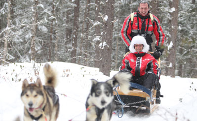 circuit chien traineau au canada