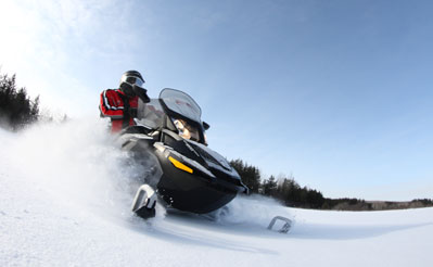 circuit motoneige hors-piste