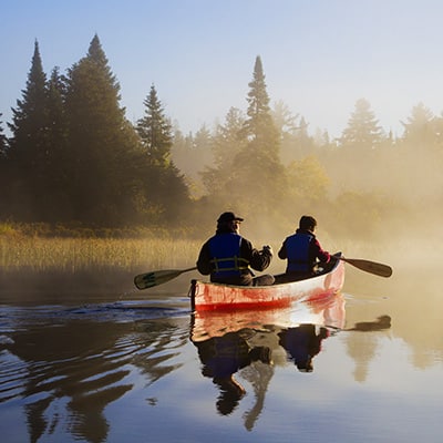 canot riviere canada