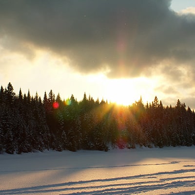 paysage Québec hiver