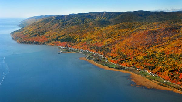 route du fleuve automne