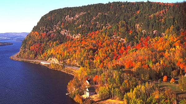 route des rivières automne