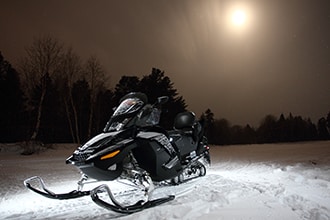 circuit motoneige de nuit