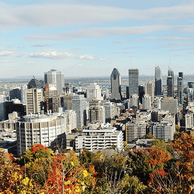 montreal vue automne