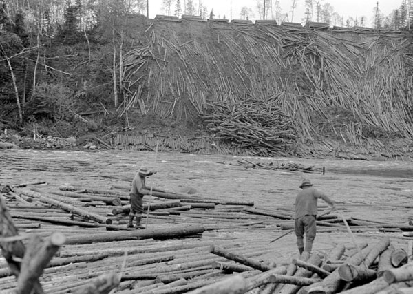 Flottage du bois Trois-Rivières