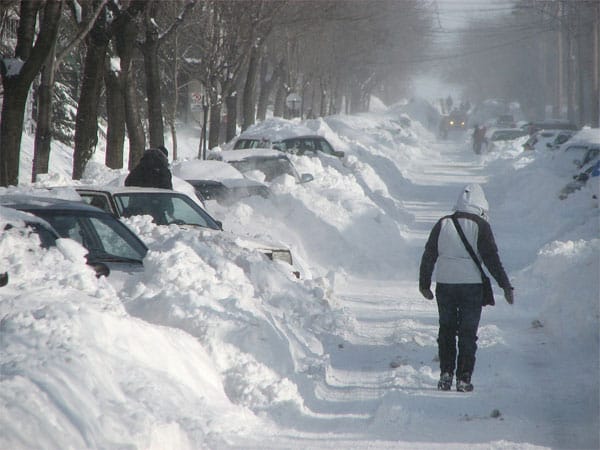 Tempête de neige au Québec