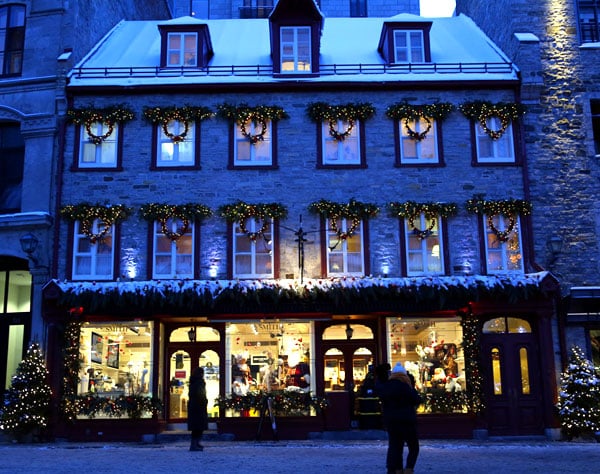 noel quartier petit champlain quebec