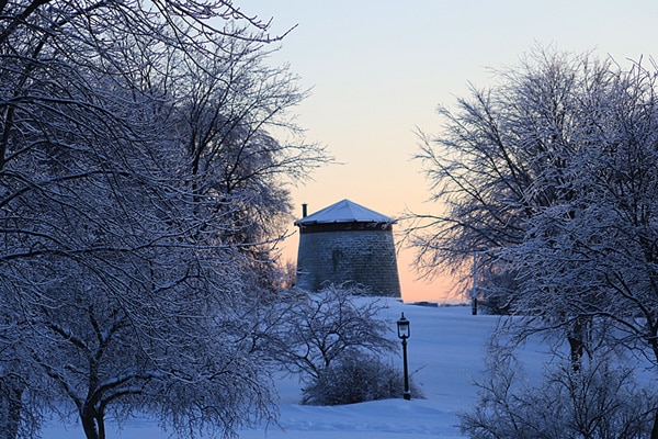 tour martello en hiver