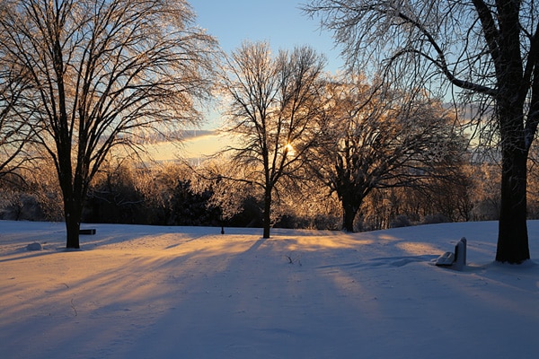 paysage hiver québec