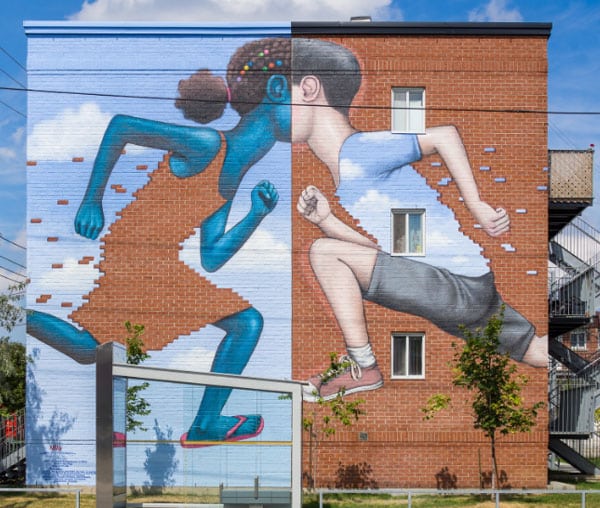 Murale comme un jeu d’enfants