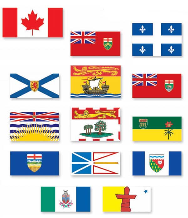 drapeau province du canada