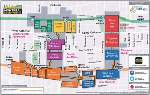 plan montreal souterrain