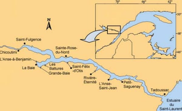 Sites de pêche dans le fjord du Saguenay