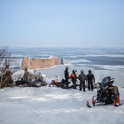 Circuit en motoneige en Gaspésie / Percé